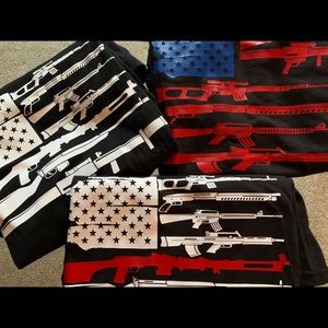 American flag gun shirt